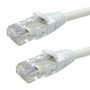 Molded Boot Custom RJ45 Cat5e 350MHz Assembled Patch Cable - White - 1ft