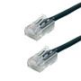 Regular Boot Custom RJ45 Cat6 550MHz Assembled Patch Cable - Black - 1ft