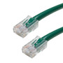 No Boot Custom RJ45 CAT5E 350MHz Assembled Patch Cable - Green - 12ft