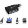 IOGEAR GCS22u 2-Port USB KVM Switch - 2 x 1 - 4 x Type A USB, 2 x HD-15 Monitor (Fleet Network)
