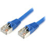 StarTech.com 25 ft Blue Shielded Snagless Cat5e Patch Cable - Category 5e - 25 ft - 1 x RJ-45 Male - 1 x RJ-45 Male - Blue (Fleet Network)