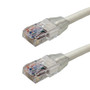 Snagless Custom RJ45 Cat5e 350MHz Assembled Patch Cable - White - 3ft