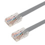 RJ45 Cat5e 350MHz No Boot Patch Cable - Grey - 2ft