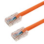 RJ45 Cat5e 350MHz No Boot Patch Cable - Orange - 1ft