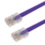 RJ45 Cat5e 350MHz No Boot Patch Cable - Black - 10ft