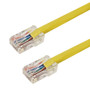 RJ45 Cat5e 350MHz No Boot Patch Cable - Yellow - 10ft