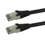 Shielded Custom RJ45 Cat6 550MHz Assembled Patch Cable - Black - 3ft