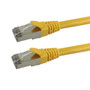 Shielded Custom RJ45 Cat6 550MHz Assembled Patch Cable - Yellow - 125ft