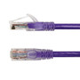RJ45 Cat6 550MHz Clear Molded Boot Patch Cable - Blue - 6 inch