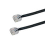 Custom RJ45 Cat6 Flat Patch Cable - Black - 2ft