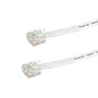 Custom RJ45 Cat6 Flat Patch Cable - White - 8 inch