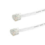Custom RJ45 Cat6 Flat Patch Cable - White - 5ft
