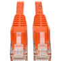 Tripp Lite Cat6 Gigabit Snagless Molded UTP Patch Cable (RJ45 M/M), Orange, 2 ft - Category 6 for Switch, Hub, Network Device, Router (Fleet Network)