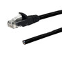 RJ45 to Blunt CAT6 Solid Pigtail Cable - Black - 95ft - 568B