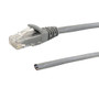 RJ45 to Blunt CAT6 Solid Pigtail Cable - Grey - 25ft - 568A