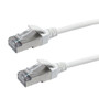 Cat8 FFTP 40G Ultra-Thin Molded Patch Cable - 30AWG - Riser CMR - Black - 2ft