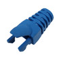 RJ45 Molded Style Cat6 Boots - 6.8mm ID - Pack of 50 - Blue
