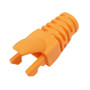 RJ45 Molded Style Cat6 Boots - 6.8mm ID - Pack of 50 - Orange