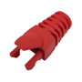RJ45 Molded Style Cat5e Boots - 5.9mm ID - Pack of 50 - Red