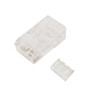 RJ45 Cat6a Plug w Insert Solid or Stranded 8P 8C - Pack of 50
