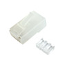 RJ45 2 Piece Cat6 Plug Rugged PCM Material for Solid or Stranded Round Cable (8P 8C) - Pack of 50
