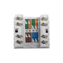 RJ45 Cat5e Slim Profile 180 Degree Jack, 110 Punch-Down - White