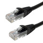 RJ45 Cat6 Plenum UTP Solid Patch Cable - CMP/FT6 - Black - 25ft