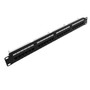 24-Port CAT5e Patch Panel 19 Rackmount 1U - 110 Punch-Down