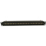 24-Port CAT6A Shielded Patch Panel, 19" Rackmount