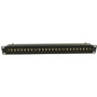 24-Port CAT6A Shielded Patch Panel 19 Rackmount