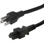 5-15P to C5 (Three Prong) Power Cable - SJT Jacket - 3ft - 18AWG