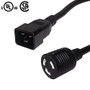 1ft C20 to L6-30R Power Cable - 12AWG - SJT (250V 20A)