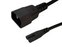 IEC C14 to IEC C7 Power Cable - 18AWG (7A 125V) - SPT-2 - 6ft