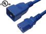 IEC C13 to IEC C20 Power Cable - SJT Jacket (250V 15A) - 4ft - Blue