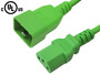 IEC C13 to IEC C20 Power Cable - SJT Jacket (250V 15A) - 4ft - Green