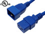 IEC C19 to IEC C20 Power Cable -12AWG (20A 250V) - SJT Jacket - Blue - 2ft