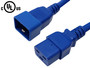 IEC C19 to IEC C20 Power Cable -12AWG (20A 250V) - SJT Jacket - Blue - 3ft