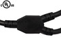 1ft IEC C14 to 2x NEMA 5-15R Power Splitter Cable - 16AWG 13A 125V - SJT