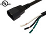 C14 to ROJ Power Cable - SJT - 10ft - 18AWG