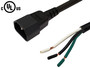 C14 to ROJ Power Cable - SJT - 3ft - 16AWG