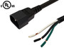 C14 to ROJ Power Cable - SJT - 8ft - 16AWG
