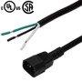 C14 to ROJ Power Cable - SJT - 8ft - 14AWG