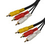 Composite RCA & Left/Right Channel RCA Audio Cable - 3ft
