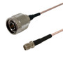 Premium  Cables RG316 N-Type Male to SMA Female Cable - 0.5ft