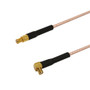 Premium  Cables RG316 MCX Male to MCX Male Right Angle Cable - 0.5ft