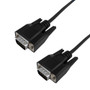 DB9 Male to DB9 Male Serial Cable - Straight-Through - 1ft - Black