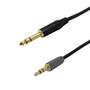 Premium  Cables 3.5mm Stereo Male to 1/4 inch TRS Male Stereo Audio Cable FT4 - 1.5ft