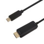 USB Type-C to HDMI Cables, 4Kx2K 60Hz - DP1.2 Alt Mode - TPE Jacket - 3ft