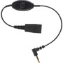 Jabra Quick Disconnect qd to 35mm Phone Cord 03m - Mini-phoneQuick Disconnect Audio Cable for Audio Device iPhone Smartphone 8800-00-103