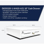 apg Soma Cash Drawer - USD 4 Bill - 5 Coin - White - 3.90" (99.06 mm) Height x 16.10" (408.94 mm) Width x 16.50" (419.10 mm) Depth (EKDS320-1-W410-A21)